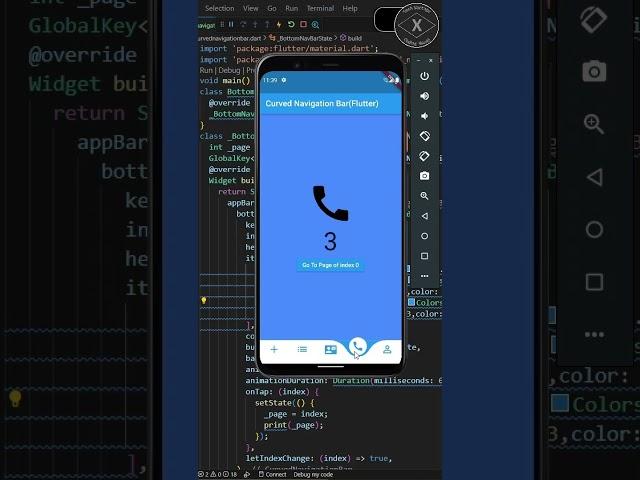 Curved Bottom Navigation Bar || Flutter Tutorial || Flutter App #flutter #appdevelopment #app