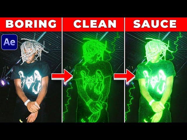 LIGHTNING OUTLINE GLOW EFFECT in After Effects! (editing vlog)