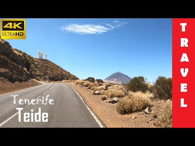 Driving in Tenerife 1: Volcano Teide (From La Esperanza to Teide) 4K 60fps