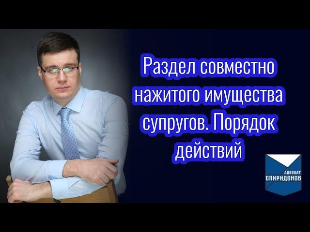 Раздел совместно нажитого имущества супругов. Консультация адвоката по порядку действий.