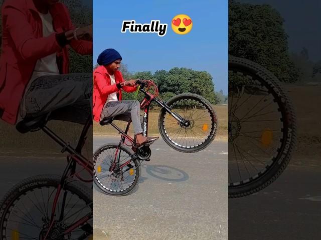 How To Learn Wheelie In Gear Cycle ️ #viral #gearcycle #crazystunts #youtube #shorts #lucirider