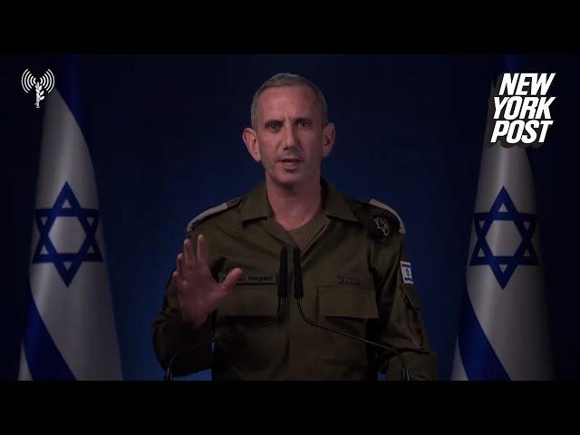 Israel Defense Forces releases video confirming strikes being conducted in Iran