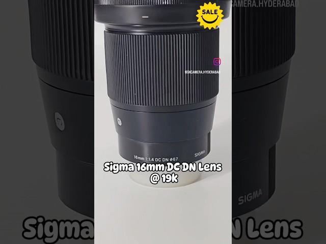 Sigma 16mm DN DC lens available in stock for sale..#shorts #sigma #sigma16mm #sigmalens #photography