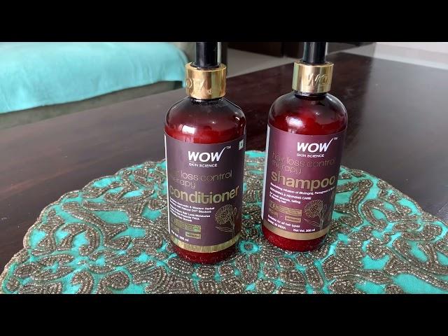 WOW Skin Science Hair Loss Control Therapy Shampoo and Conditioner Review !