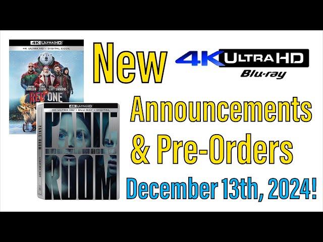 New 4K UHD Announcements & Pre-Orders for December 13th, 2024!