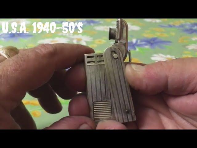 Old vintage REGENS  petrol pocket lighter Старая бензиновая карманная зажигалка