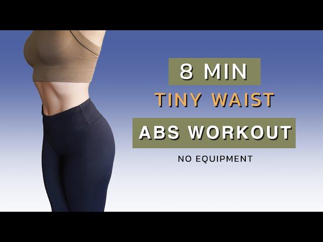 8 MIN TINY WAIST ABS WORKOUT | do it for 14 days | figura klepsydry