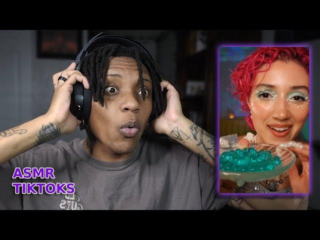 ASMRtist Reacting to TikTok ASMRs