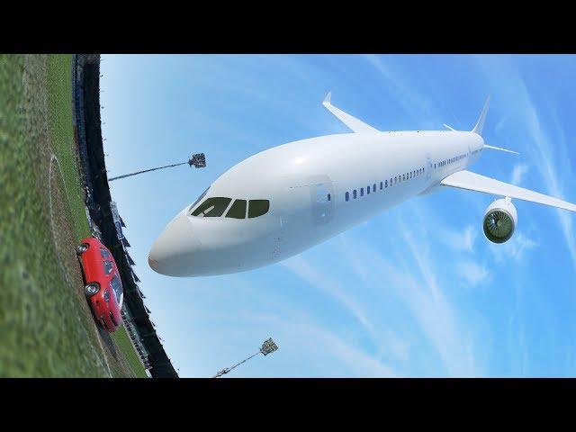 Car vs. Plane - Crash Simulation Animation