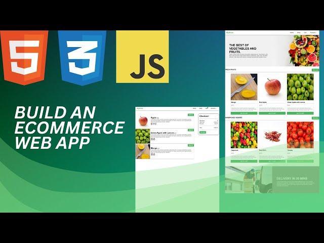 Build an E-Commerce Web App with HTML, CSS and JS | Beginners Web Development Project