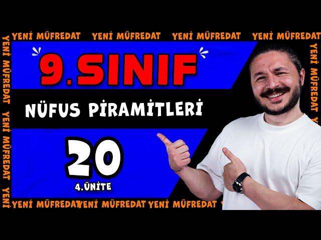 Nüfus piramitleri - Demografik dönüşüm modeli  9.sınıf coğrafya | 2025