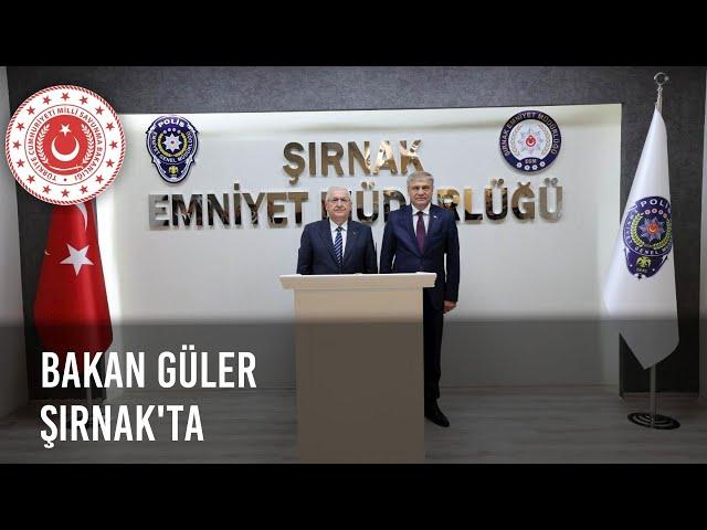 Millî Savunma Bakanı Yaşar Güler’den Şırnak’ta Emniyet’e ve Jandarma’ya Ziyaret