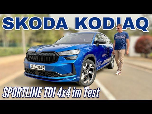 Skoda Kodiaq: Der TDI 4x4 als Sportline im Test | Was kann der Bruder des VW Tiguan? Review | 2024