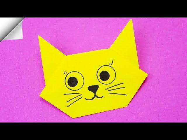 Origami CAT easy  DIY paper crafts  Origami CAT face