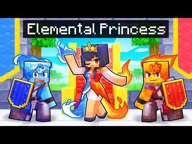 Playing as an ELEMENTAL PRINCESS in Minecraft!