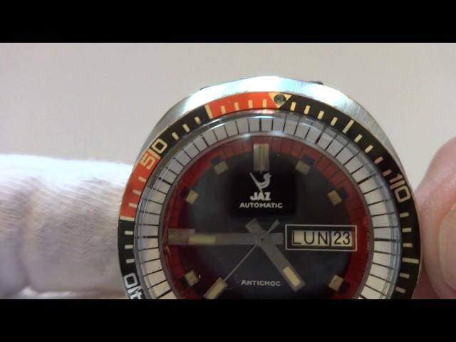 Vintage French JAZ automatic diver watch