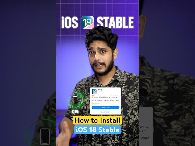 Install iOS 18 Stable and Remove Beta #iphone #ios18 #ios