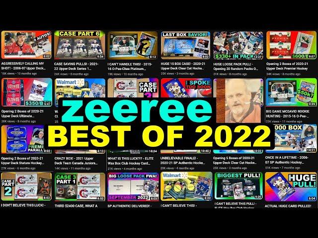 zeeree Best Hockey Card Pulls of 2022 - SP Authentic, UD Premier, Ultimate, Clear Cut & More