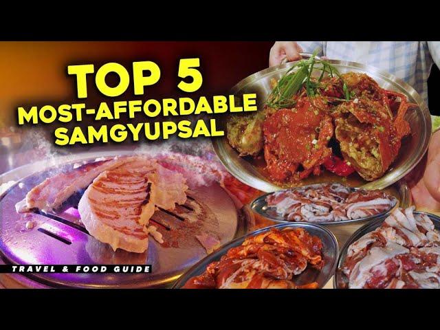 Top 5 MOST AFFORDABLE Samgyupsal in Metro Manila  | 4K Food and Travel Guide