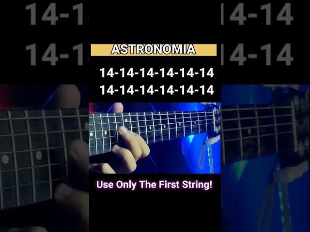 1 String Astronomia - Easy Tabs (Guitar Fingerstyle Tutorial)