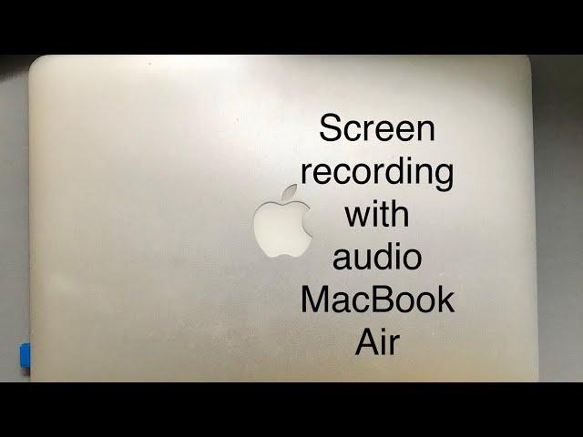 Screen recording with Audio in MacBook Air | Apple | MacBook Screen record