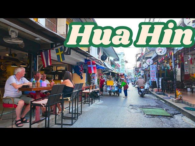 [4K] Walk along Hua Hin 2024. One of the best city in Thailand!