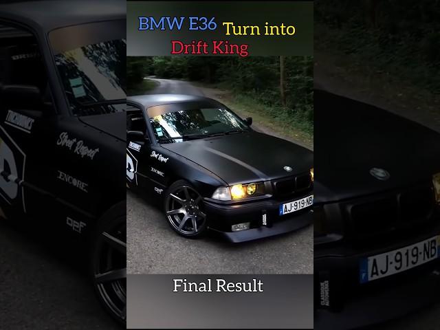 BMW E36 Turn into Drift King #Shorts #youtube #cars #viralvideo #bmw #automobile #youtube #carbuild