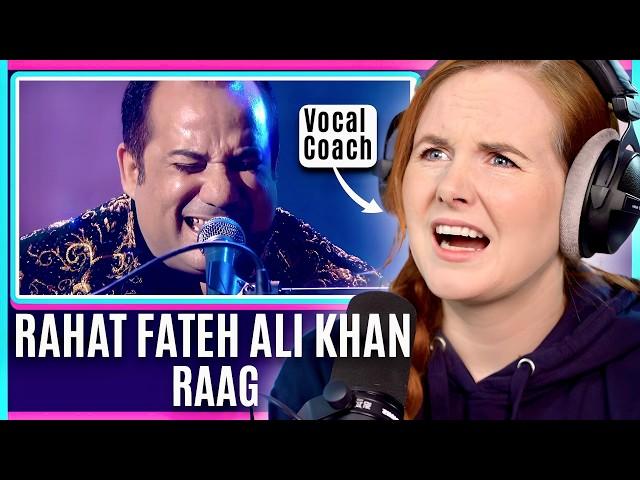 First Time Qawalli!  Ustad Rahat Fateh Ali Khan  | Vocal Coach Analysis Raag Reaction