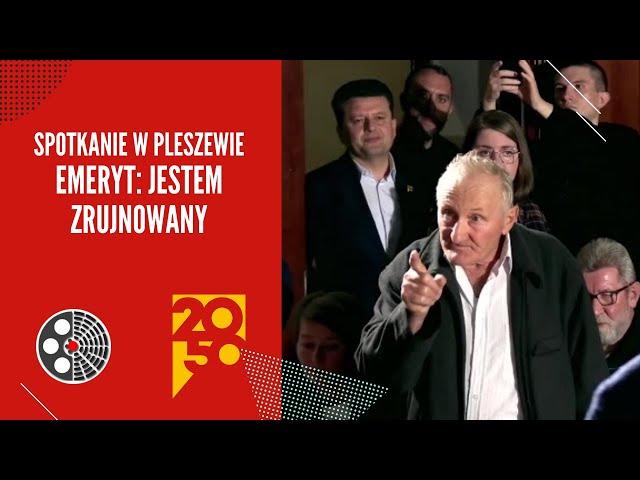 Jestem zrujnowany, zaufałem rządowi polskiemu - Senior do Szymona Hołowni