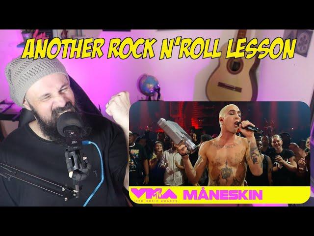 HEAVY METAL SINGER REACTS TO MANESKIN  HONEY ARE U COMING? VMAs 2023 REACTION