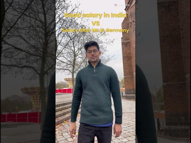 Salary in India VS Salary in Germany after MS. #shorts #germany #studyingermany #trending