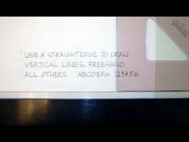 How to Do Architectural Lettering