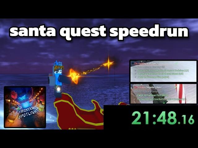 speedrun santa quest Roblox Fisch (100% complete)