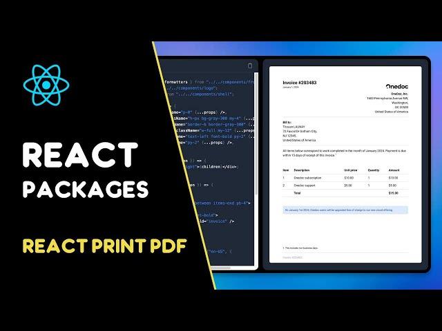 React Print PDF: Build and generate PDF using React