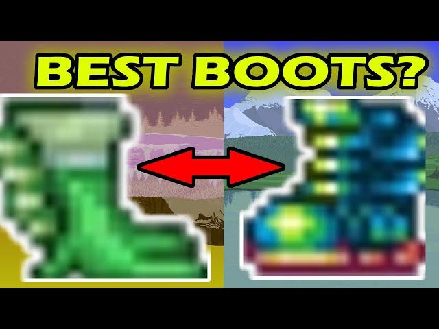 [OUTDATED]Terraria 1.4 | Which Boots Are The Best? | Amphibian Boots vs. Terraspark Boots