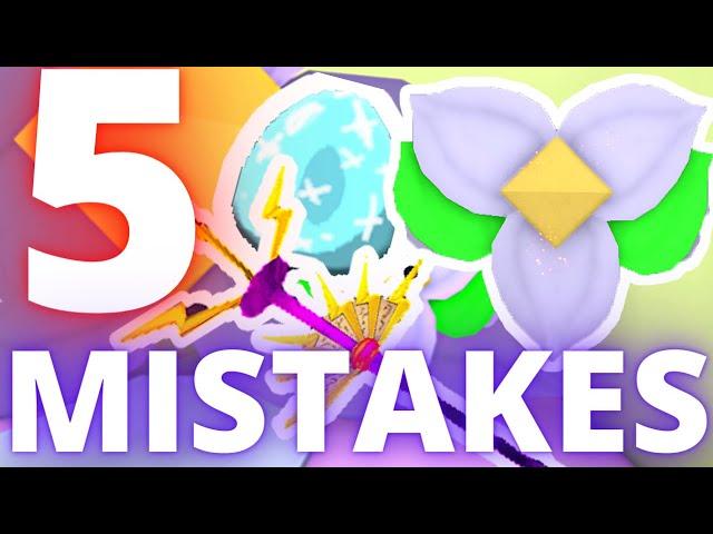 Top 5 WORST mistakes you can make | Roblox Bee Swarm Simulator