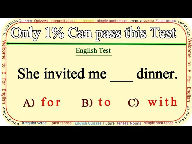 Mixed Grammar Test  Only 1% Can Pass This Test