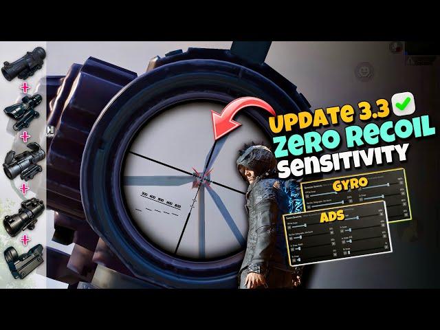 Update 3.3 Best Sensitivity Settings  For All Devices And IOS Gyroscope And Non Gyro | PUBGM/BGMI