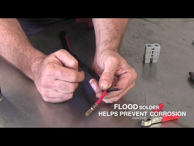 How to Flood Solder and Anderson plug fitting | Jamie's Touring Solutions: