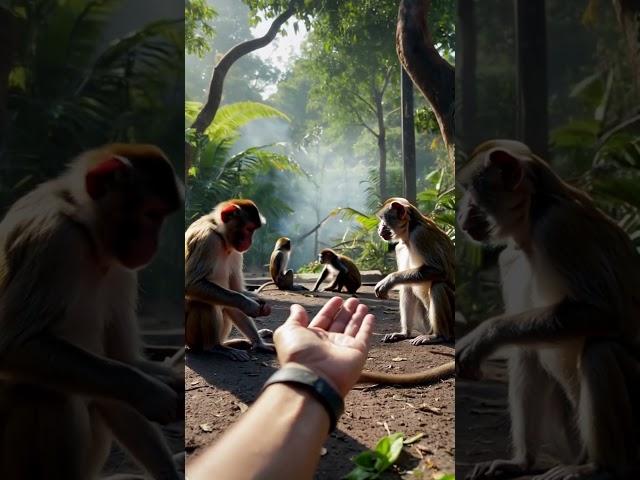 Part 22: Photographer tries to approach small monkeys in the forest.