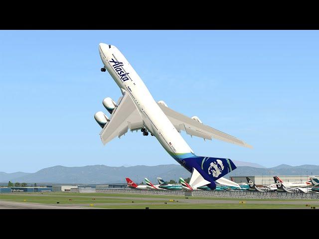 Giant Boeing 747 Vertical Takeoff | X-Plane 11