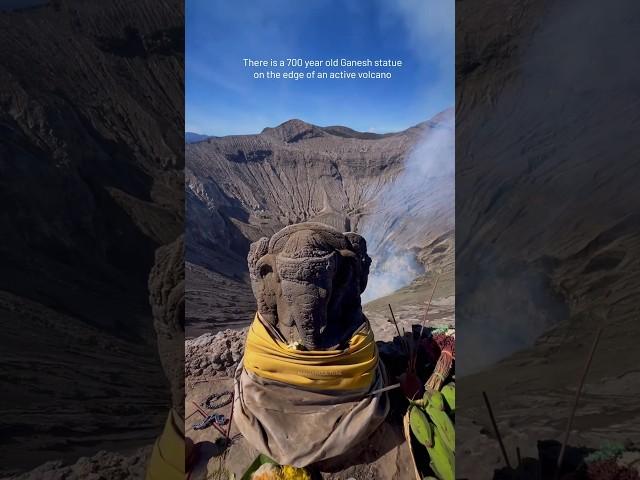  700 Year Old Ganesh Statue on Active Volcano #ganpati #viralshort #indianculture