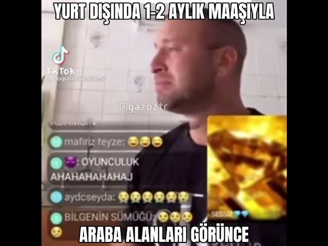 YURT DIŞINDA 1-2 AYLIK MAAŞIYLA ARABA ALANLARI GÖRÜNCE 