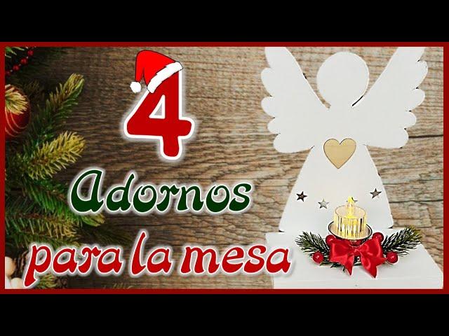 4 LINDOS ADORNOS NAVIDEÑOS PARA LA MESA - Christmas crafts for the table - VELEROS NAVIDEÑOS