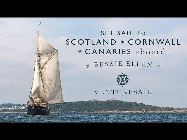 Classic ship Bessie Ellen. Sailing holidays in the Hebrides, Cornwall and Canary Islands