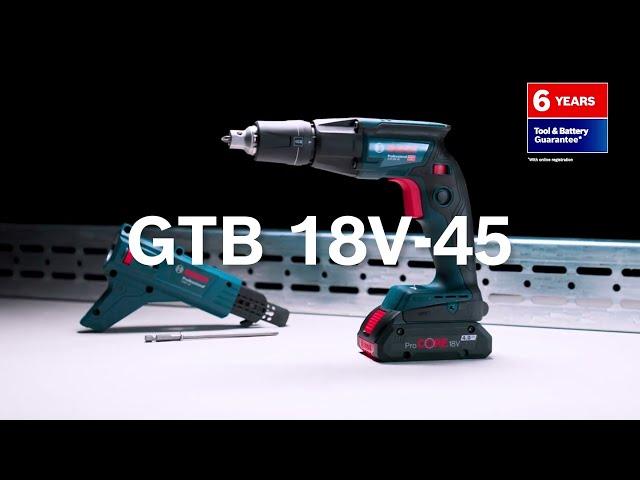 Bosch Cordless Drywall Screwdriver: GTB 18V-45 Professional