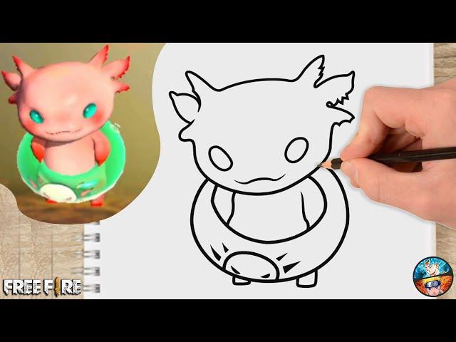 HOW TO DRAW NEW PET FREE FIRE EASY - DRAWING PET FREE FIRE FF STEP BY STEP