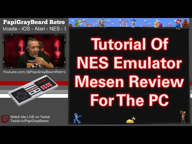 Nintendo Retro Full Tutorial Of NES Emulator Mesen Review For The PC