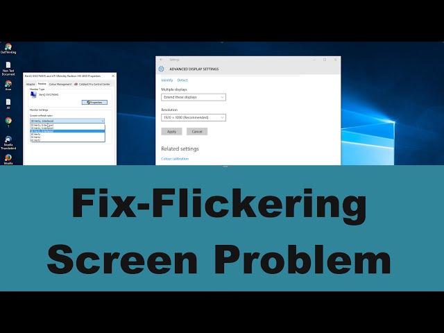 Screen Flickering Windows 10/7/8 [Solved]-Fix it in 2 Minutes