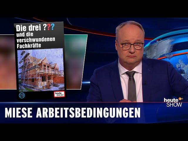 Würden höhere Gehälter den Fachkräftemangel lösen? | heute-show vom 17.02.2023